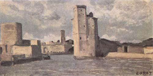 Jean Baptiste Camille  Corot La Rochelle (mk11) oil painting picture